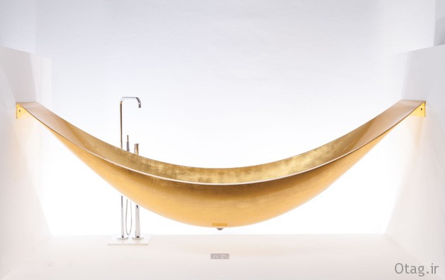 مدل وان حمام ساخته شده از طلای 24 عیار