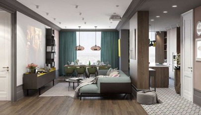 مدل خانه های مدرن با رنگ روشن در طراحی دکوراسیون داخلی