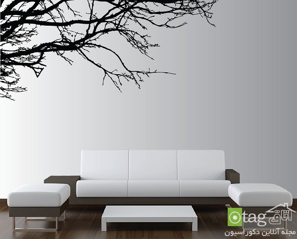 استیکرهای دیواری با طرح و مدل فانتزی شیک و زیبا