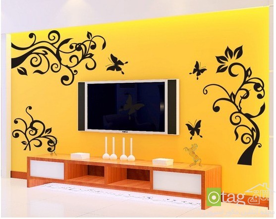 استیکرهای دیواری با طرح و مدل فانتزی شیک و زیبا