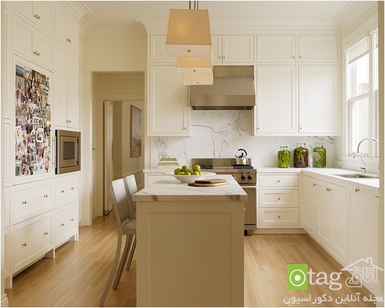 نمونه های زیبا از مدل های کابینت سفید در دکوراسیون آشپزخانه