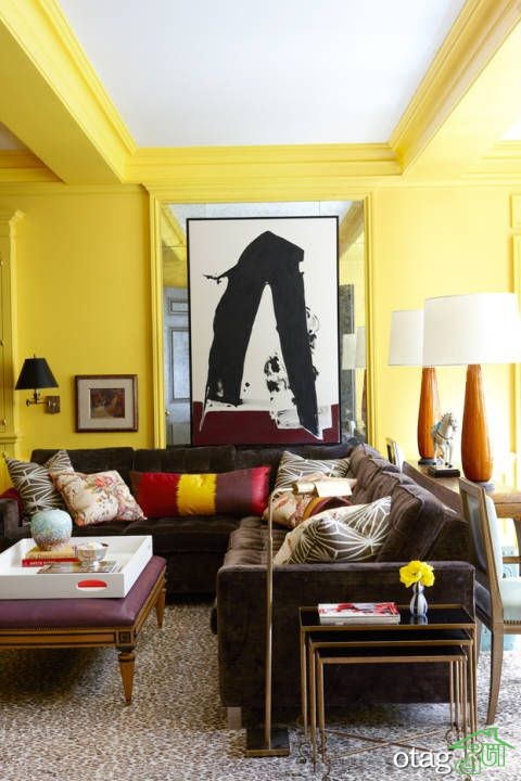 30 مدل استفاده از رنگ زرد در دکوراسیون خانه با راهنمای چیدمان زرد +عکس