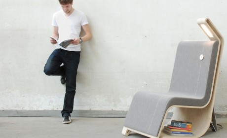 مدل های بسیار خلاقانه صندلی تک چوبی و فلزی همراه با قفسه
