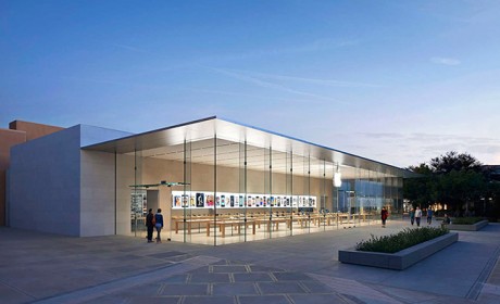 نمونه طراحی و معماری ساختمان فروشگاه محصولات اپل در دنیا