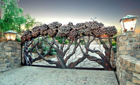 50 مدل درب باغ و ویلا بسیار شیک - فلزی و چوبی